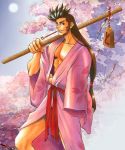  amano_hyo brown_eyes brown_hair kimono last_blade male muscle smile solo 