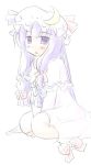  long_hair natsuki_(silent_selena) patchouli_knowledge purple_eyes purple_hair ribbon silent_selena solo touhou violet_eyes 