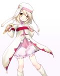 alice_(tales_of_symphonia_kor) bloomers boots hat knee_boots mani tales_of_(series) tales_of_symphonia tales_of_symphonia_knight_of_ratatosk veil white_background yellow_eyes 