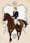  barnaby_brooks_jr blonde_hair boots crown formal green_eyes heyhero horse male no_glasses reins solo tiger_&amp;_bunny 