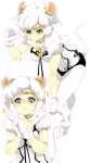  animal_ears aroi_(euza) artist_request bishoujo_senshi_sailor_moon blue_eyes breasts cleavage face gloves hands_clasped mouse_ears pantyhose sailor_iron_mouse short_hair short_sleeves solo tail tiara white_background white_gloves white_hair white_legwear 