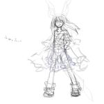  bloomers bunny_ears copyright_request fujiwara_akina lowres sketch solo 
