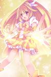  absurdres bike_shorts blonde_hair choker cure_peace highres kise_yayoi magical_girl precure ringonotane shorts_under_skirt skirt smile_precure! solo tears yellow_eyes 