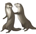  copyright_request lowres momon no_humans otter simple_background white_background 