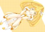  blonde_hair boots cure_peace highres kise_yayoi magical_girl panties ponytail precure smile_precure! solo tears underwear weeeeen white_panties yellow_eyes 