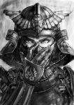  baryan bust copyright_request highres looking_at_viewer samurai 