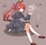  animal_ears cat_ears cat_tail kaenbyou_rin kuromari_(runia) multiple_tails red_eyes red_hair redhead solo tail touhou twintails 
