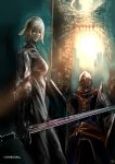  armor blonde_hair dark_souls highres knight knight_of_astora_oscar kuroki_kazuaki shield sword weapon 