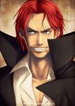  brown_eyes dated grin kei-suwabe male one_piece red_hair redhead scar shanks smile solo 