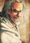  beard brown_eyes dated facial_hair glasses kei-suwabe male one_piece scar silver_hair silvers_rayleigh smile solo white_hair 