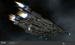  3d absurdres battlecruiser_(eve_online) caldari_state_(eve_online) combat_ship_(eve_online) commentary company_logo company_name copyright_logo copyright_name dark_background dated drake_(eve_online) english_commentary eve_online fire flying glowing grey_background grey_theme highres kaalakiota_corporation_(eve_online) logo maya_(medium) military_vehicle no_humans official_art outdoors radio_antenna realistic science_fiction space spacecraft star_(sky) starry_sky_background support_ship_(eve_online) thrusters vehicle_focus vehicle_name ymir_jonsson 