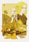  a_song_of_ice_and_fire daenerys_targaryen dragon dragons drogon flat_color half_updo jiuyameng khal_drogo long_hair muted_color rhaegal viserion viserys_targaryen 