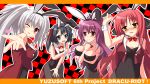  animal_ears bowtie bunny_ears bunnysuit detached_collar dracu-riot! elena_olegovna_owen highres inamura_rio long_hair mera_azusa multiple_girls pantyhose takanashi_kou wrist_cuffs yarai_miu 