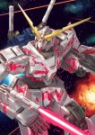  bad_id gundam gundam_unicorn mecha no_humans nt-d solo space unicorn_gundam 