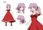  anime_coloring face inoshira pink_hair sara_(touhou) short_hair solo touhou touhou_(pc-98) white_background 