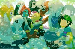  2others 3boys 3girls :d :i ;d ^_^ adjusting_eyewear alphys android animal anniversary annoying_dog arm_hair arm_rest arm_up asgore_dreemurr asymmetrical_bangs bare_arms bare_shoulders beard black_boots black_dress black_eyes black_hair black_jacket blonde_hair blue_jacket blue_pants blue_skin blue_sweater boots breasts brothers buck_teeth chara_(undertale) clenched_hand closed_eyes closed_mouth collared_shirt colored_skin colored_teeth commentary_request copyright_name cousins cup dappled_sunlight dog drawstring dress eating eyepatch eyeshadow facial_hair fang fewer_digits fins floral_print_shirt flower flowey_(undertale) food fork frisk_(undertale) full_body furry furry_female furry_male ghost glasses gloves goat_boy goat_girl green_sweater grey-framed_eyewear grey_shorts grin hair_behind_ear hair_over_one_eye head_fins heart high_ponytail highres holding holding_cup holding_fork holding_plate hood hooded_jacket horns jacket knee_boots knees_apart_feet_together long_sleeves looking_at_another looking_at_viewer makeup meatball mettaton mettaton_ex multiple_boys multiple_girls multiple_others napstablook official_alternate_costume one_eye_closed one_eye_covered open_clothes open_jacket own_hands_together pants papyrus_(undertale) pasta pie pie_slice pink_shirt plate polka_dot polka_dot_dress ponytail puffy_long_sleeves puffy_sleeves purple_robe purple_sweater raised_eyebrow raised_inner_eyebrows red_boots red_eyeshadow red_gloves red_hair red_scarf reptile_girl robe round_eyewear sans_(undertale) scarf seiza sharp_teeth shirt short_hair shorts siblings simple_background sitting skeleton skin_fang sleeveless sleeveless_dress small_breasts small_horns smile spaghetti spaghetti_and_meatballs striped_clothes striped_sweater sunglasses sunlight sweat sweater teacup teeth tongue toriel tree two-tone_sweater u_u undertale undyne urooooooo_88 utdr_(toby_fox) white_background white_dog white_fur white_hood white_shirt wide_sleeves yellow_skin yellow_teeth 