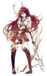  bare_shoulders belt boots fire_emblem fire_emblem:_kakusei gauntlets polearm red_eyes red_hair redhead shirori_(maremitu) skirt spear thigh-highs thighhighs cordelia_(fire_emblem) cordelia_(fire_emblem)_(fire_emblem) weapon 