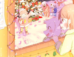  2022 2d 2others 3boys ambiguous_gender animal animal_ears annoying_dog anthro arm_up asriel_dreemurr barefoot blue_jacket blue_pants boots box brothers brown_boots brown_hair cacaonibs00 calendar_(object) chara_(undertale) christmas christmas_lights christmas_ornaments christmas_tree coat digital_media dog droopy_ears fangs floppy_ears footprints frisk_(undertale) fur-trimmed_coat fur-trimmed_jacket fur_trim furry furry_male gift gift_box goat goat_boy goat_ears green_shirt hat height_difference highres holding_box holding_gift hollow_eyes human humanoid indoors jacket kneeling looking_at_another male mammal mittens monster monster_boy multiple_boys multiple_others open_mouth orange_pajamas orange_pants outdoors pajamas pants papyrus_(undertale) red_coat red_mittens red_ribbon red_scarf ribbon sans_(undertale) scarf shirt short_hair siblings skeleton smile snow snowman sparkling_eyes standing striped_clothes striped_pajamas teeth tree undead undertale utdr_(toby_fox) white_dog white_fur yellow_pajamas yellow_pants 
