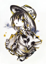  1girl book bowler_hat cropped_torso hair_ribbon hat hat_ribbon highres holding holding_book ikeda_ruriko long_hair looking_at_viewer ribbon solo touhou upper_body usami_renko white_background 