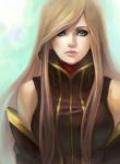  bare_shoulders blue_eyes brown_hair detached_sleeves elise_trinh long_hair realistic solo tales_of_(series) tales_of_the_abyss tear_grants x-chan- 