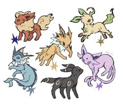  animal_focus animal_hands black_eyes black_fur blue_eyes blue_fur brown_eyes brown_fur espeon facial_mark flareon fluffy forehead_jewel forehead_mark forked_tail full_body green_fur highres jolteon leafeon looking_at_another neck_fur no_humans one_eye_closed open_mouth orange_fur pokemon pokemon_(creature) pokemon_focus purple_fur red_eyes simple_background sparkle standing tail teayupi umbreon vaporeon violet_eyes white_background white_fur yellow_fur 