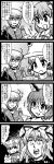  comic enokuma_u-ta futatsuiwa_mamizou highres kochiya_sanae monochrome morichika_rinnosuke moriya_suwako touhou translated translation_request yakumo_ran yakumo_yukari 