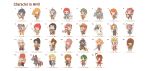  6+boys 6+girls :d ^_^ ahoge april armor arrow backpack bag black_hair blonde_hair blue_hair blush_stickers book boots bottle bow_(weapon) brown_hair cat chibi closed_eyes cross crossed_arms crown dog english eyes_closed facial_hair flower flying_sweatdrops fushigi_ebi gauntlets glasses gloves green_hair hair_ornament hairclip headband helmet highres holding holding_book holding_flower horse lance multiple_boys multiple_girls musical_note mustache open_book open_mouth orange_hair original pink_hair polearm ponytail randoseru red_hair redhead salute shield sitting smile solid_oval_eyes spear spoken_musical_note stool sweatdrop sword translation_request twintails weapon white_hair wink 