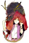  dragon fate/zero fate_(series) male orange_hair red_eyes solo takigi uryuu_ryuunosuke 