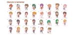  6+boys 6+girls ^_^ animal_ears antenna_hair apple black_hair blush_stickers book brown_hair bunny_ears chainsaw chibi closed_eyes english eyes_closed fish_tank food food_on_face fruit fushigi_ebi glasses green_hair grey_hair hair_ornament hair_ribbon hairband hairclip hand_on_own_face hat headband highres holding holding_book kariya_masaki long_hair multiple_boys multiple_girls necktie office_chair open_book orange_hair original paper personification pink_hair ponytail purple_hair ribbon school_uniform september side_ponytail sitting solid_oval_eyes sweatdrop table translation_request twintails v_arms wink 