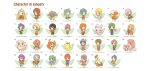  6+boys 6+girls :d ^_^ ahoge bird black_hair blonde_hair blue_hair blush_stickers book bouquet bucket cat cellphone chibi closed_eyes dog earrings english eyes_closed facial_hair fairy fairy_wings fan fang flower flower_wreath flying fushigi_ebi glasses green_hair grey_hair hair_flower hair_ornament hairclip hand_on_hip hand_on_own_chest hands_together hat head_wreath highres hips holding holding_book holding_flower january jewelry leaf log long_hair monkey monkey_tail mouth_hold multiple_boys multiple_girls mustache necktie open_book open_mouth orange_hair original phone pink_hair pointy_ears ponytail purple_hair sheep shorts side_ponytail sitting smelling_flower smile solid_oval_eyes stool tail_ring translation_request v_arms wings wink 