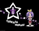  black hellknight10 hiiragi_tsukasa lucky_star open_mouth 