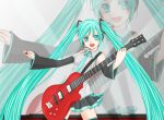  guitar hatsune_miku kutsuna_ayumu twintails vocaloid zoom_layer 