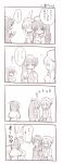   4koma blush comic glasses long_hair luminous_arch translation_request  