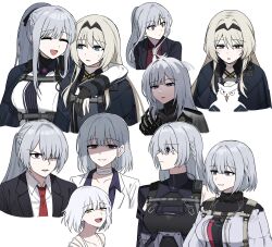 ak-12_(girls_frontline) ak-15_(girls_frontline) an-94_(girls_frontline) defy_(girls_frontline) formal girls_frontline long_hair multiple_girls rpk-16_(girls_frontline) short_hair tuxedo