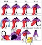  blush chart expressions geta hinamori_sayoko karakasa karakasa_obake sweat tatara_kogasa tongue touhou translated umbrella 