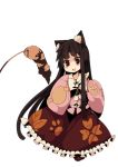bad_id cat_ears cat_teaser fuurin_(omaemona) houraisan_kaguya kemonomimi_mode long_skirt skirt solo touhou