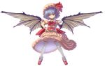  highres remilia_scarlet solo touhou transparent_background wings yy 