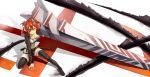  cleavage eyepatch highres huge_sword huge_weapon original red_eyes solo sword thighhighs tissue_(pixiv) weapon zipper 