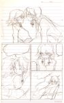  bow braid hong_meiling izayoi_sakuya long_hair monochrome short_hair sketch tima touhou twin_braids 