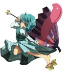  absurdres bad_feet highres karakasa_obake tatara_kogasa tongue touhou transparent_background tsuna0 tsuna_(al_dente) umbrella 