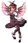  claws earrings highres jewelry mystia_lorelei solo thighhighs touhou transparent_background wings zettai_ryouiki 