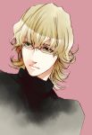  bad_id barnaby_brooks_jr blonde_hair bust glasses green_eyes male mori-003 solo tiger_&amp;_bunny turtleneck 