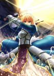  ahoge armor bible_(pixiv) blonde_hair excalibur fate/stay_night fate_(series) saber solo 