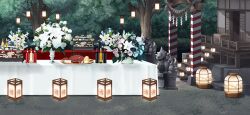 andon architecture box bush cheese day donation_box east_asian_architecture flower food game_cg glass_bottle hakurei_shrine ham komainu lantern no_humans non-web_source official_art outdoors path plate purple_flower purple_rose rope rose scenery shide shimenawa shrine stairs stone_lantern touhou touhou_gensou_eclipse tree white_flower white_rose yuuki_yuuna_wa_yuusha_de_aru yuuki_yuuna_wa_yuusha_de_aru:_hanayui_no_kirameki yuusha_de_aru 