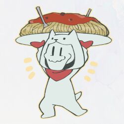  1boy 2021 2d alternate_costume animal_costume animal_ears animal_hood annoying_dog_(cosplay) arms_up cosplay digital_media dog_costume dog_ears fake_animal_ears food forut_dondon full_body gloves holding holding_plate hood hood_up humanoid kigurumi male male_focus male_only monster monster_boy orange_outline outline oversized_food papyrus_(undertale) pasta plate red_gloves red_scarf scarf simple_background skeleton solo spaghetti standing teeth undead undertale utdr_(toby_fox) white_background 