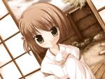  brown_hair game_cg inakoi japanese_clothes midou_chihiro short_hair 