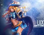  artist_request blonde_hair character_name hat league_of_legends lux tagme_(artist) thigh-highs thighhighs 