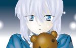  blue_eyes echo pandora_heart pandora_hearts stuffed_animal stuffed_toy teddy_bear 