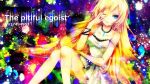  1280x720 bad_id bare_shoulders blonde_hair blue_eyes dress lily_(vocaloid) long_hair looking_at_viewer necklace sazanami_shione sleeveless sleeveless_dress solo very_long_hair vocaloid wince 
