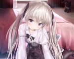  goth-loli gothic_lolita kasugano_sora lolita_fashion long_hair necklace pantyhose ribbons twintails wingheart yosuga_no_sora 